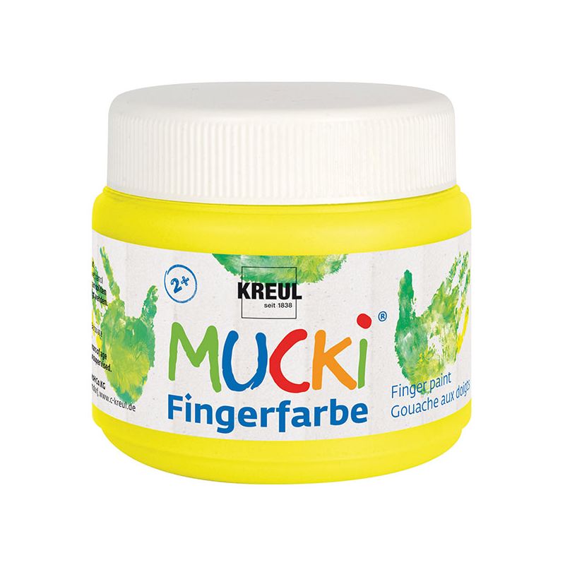 KREUL - MUCKI Fingerfarbe Gelb, 150 ml
