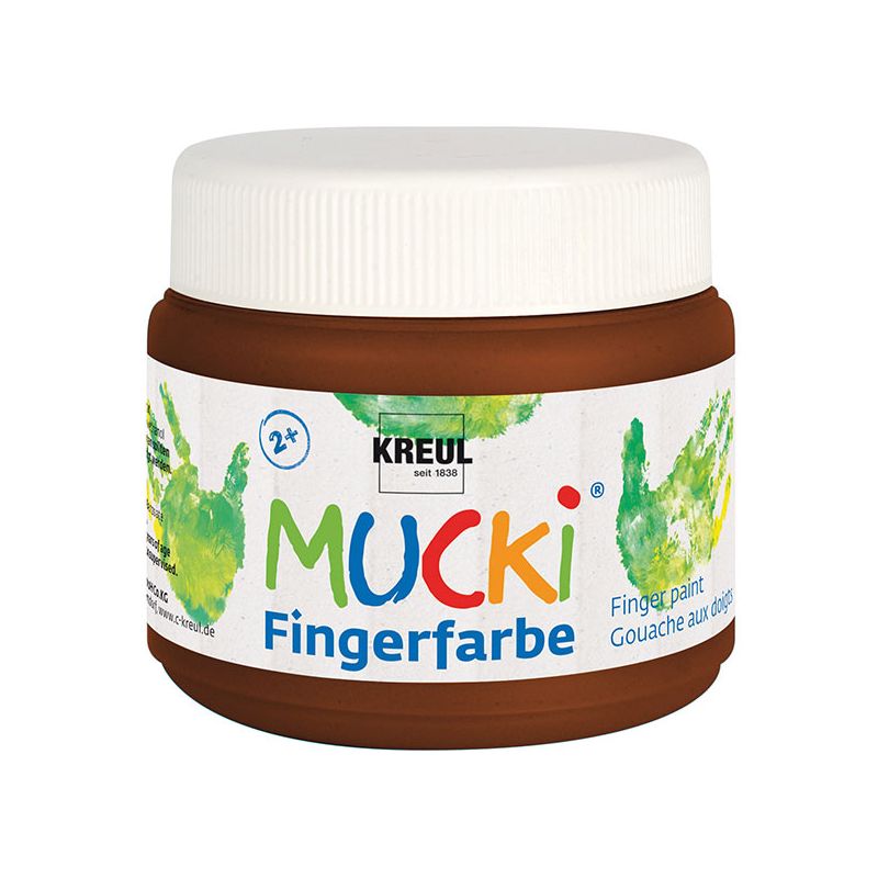 KREUL - MUCKI Fingerfarbe Braun, 150 ml