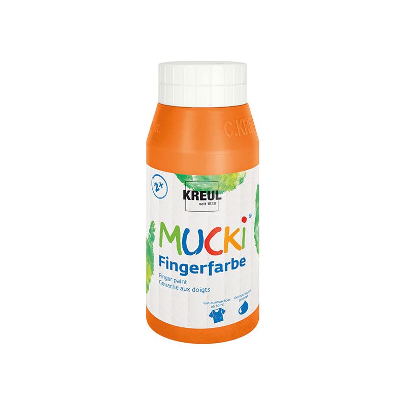 KREUL - MUCKI Fingerfarbe Orange, 750 ml
