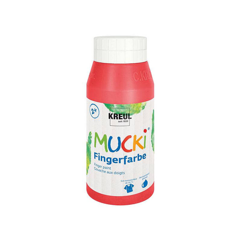 KREUL - MUCKI Fingerfarbe rot, 750 ml