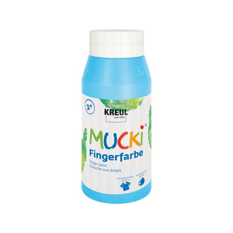 KREUL - MUCKI Fingerfarbe Hellblau, 750 ml