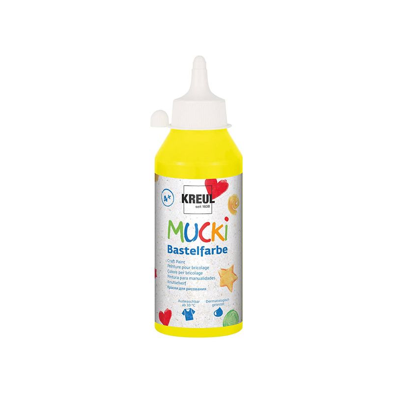 KREUL - MUCKI Bastelfarbe Gelb 250ml