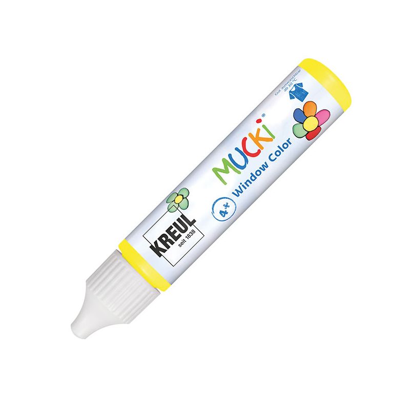 KREUL - MUCKI Window Color Pen gelb 29 ml