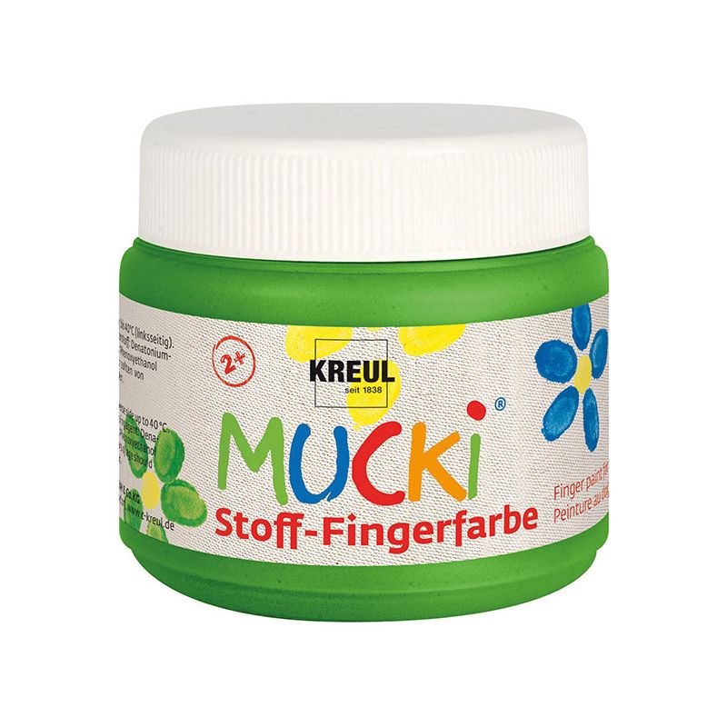 KREUL - MUCKI Stoff-Fingerfarbe grün, 150 ml