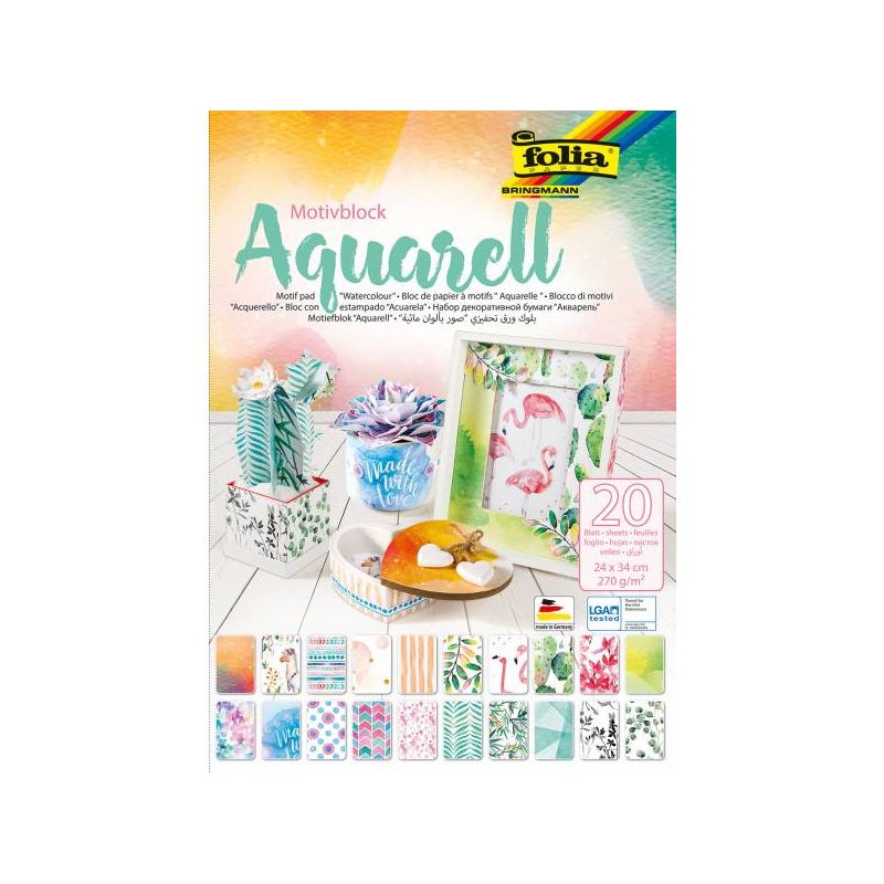 Folia - Motivblock Aquarell