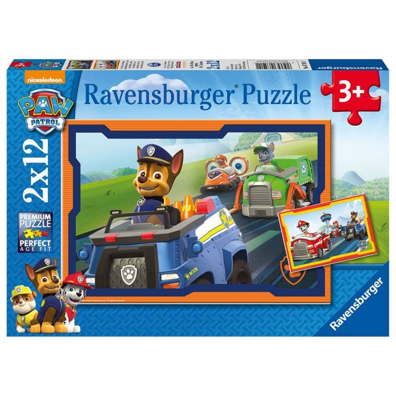 Ravensburger - Paw Patrol im Einsatz, 2 x 12 Teile