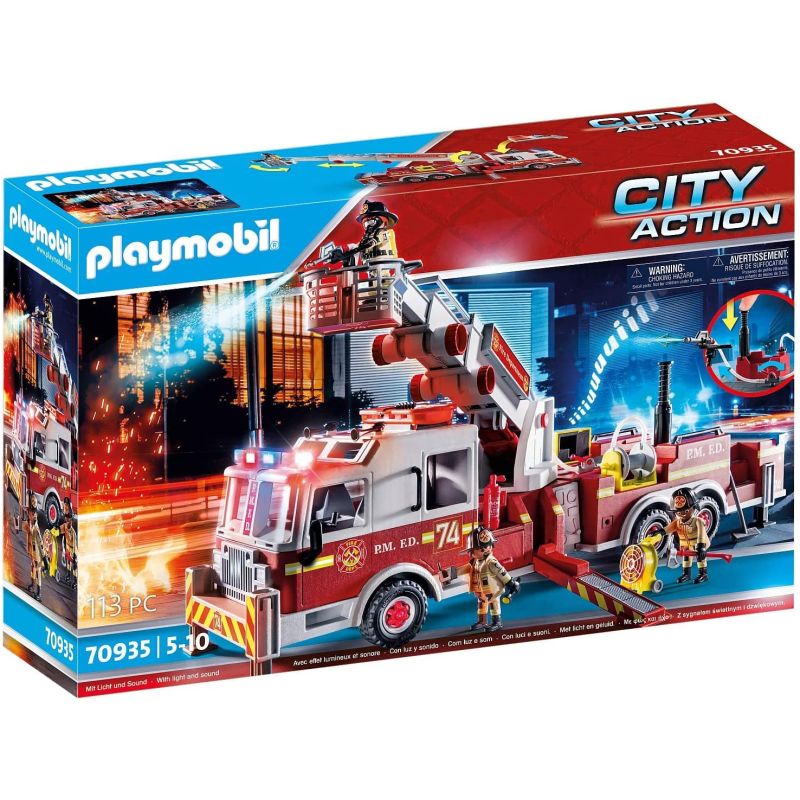 PLAYMOBIL® 70935 - Feuerwehr-Fahrzeug: US Tower Ladder