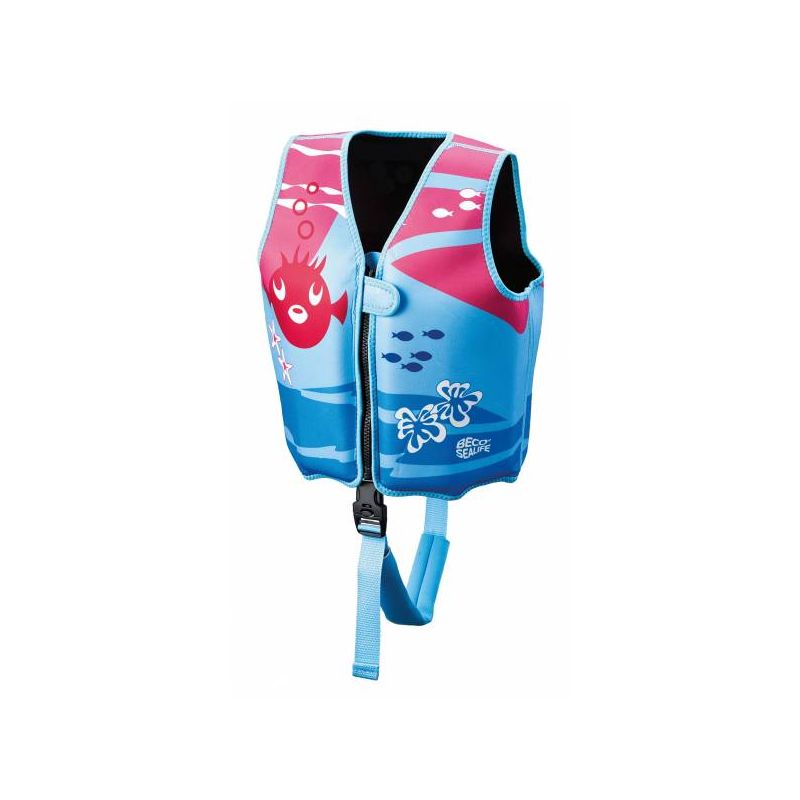 BECO - Schwimmlernweste Sealife, blau/pink, M