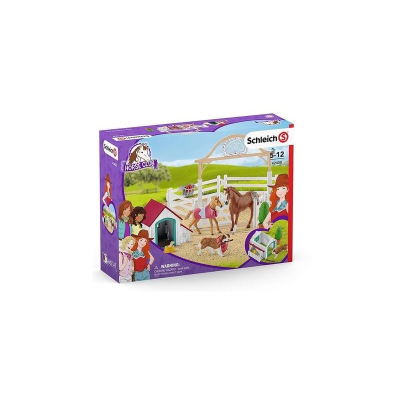 Schleich 42458 Horse Club - Horse Club Hannahs Gastpferde mit Hündin Ruby