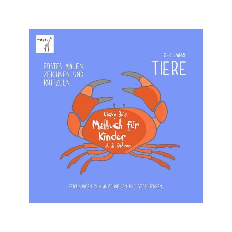 Vicky Bo Verlag - Malbuch Tiere ab 2 Jahre - Erstes Malen