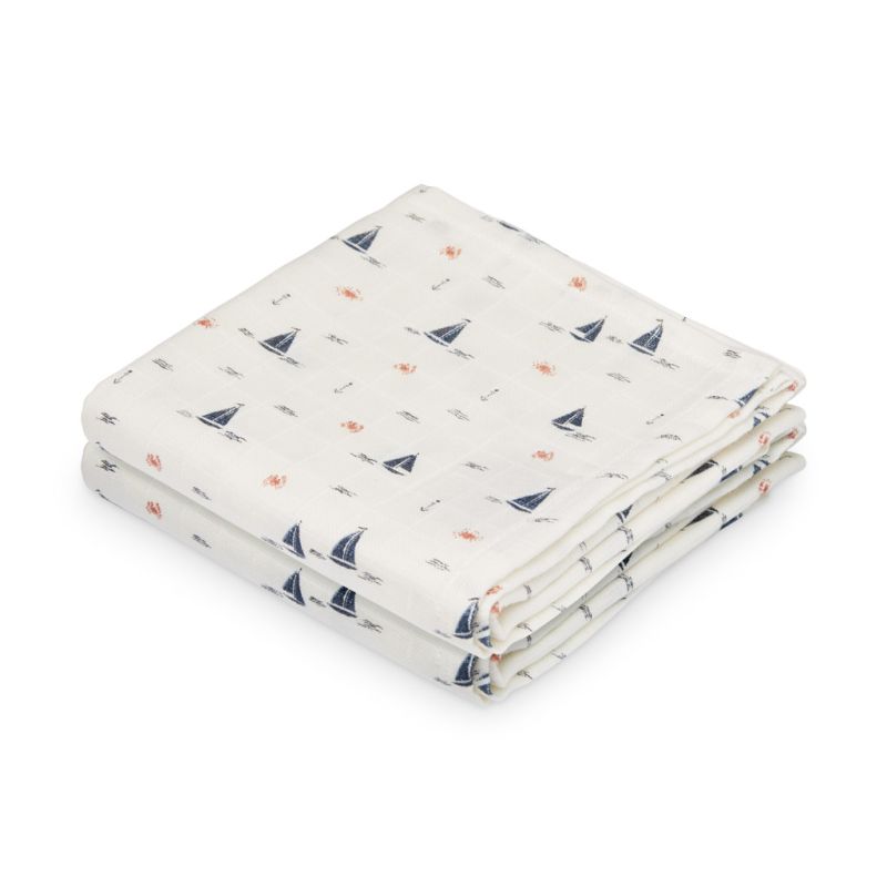 Cam Cam Copenhagen Muslin 2er Set Segelboote