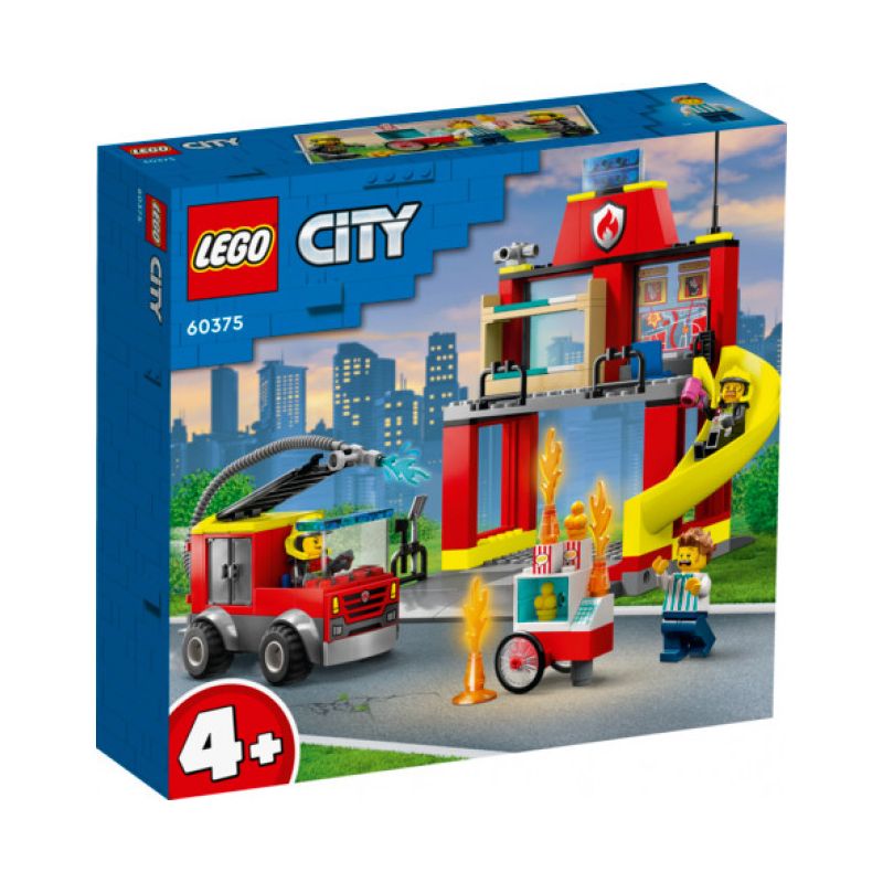 LEGO® City 60375 - Feuerwehrstation und Löschauto