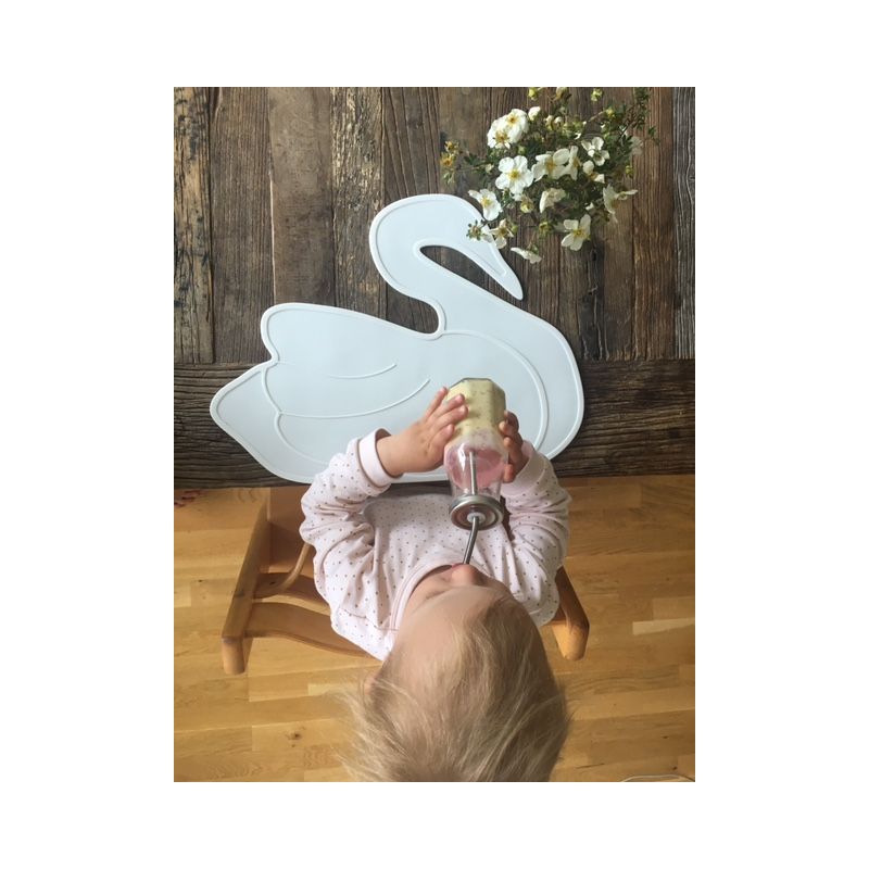 Lille Vilde - Tischset Schwan weiss