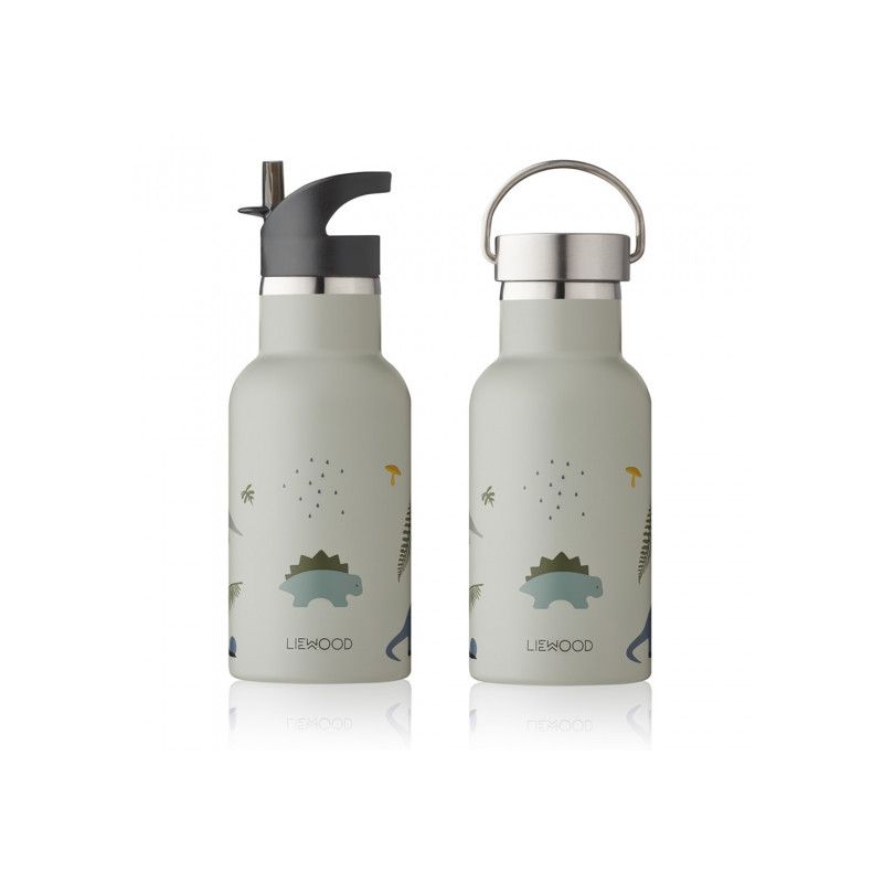 LIEWOOD - Thermo Trinkflasche Dino Dove Blue Mix