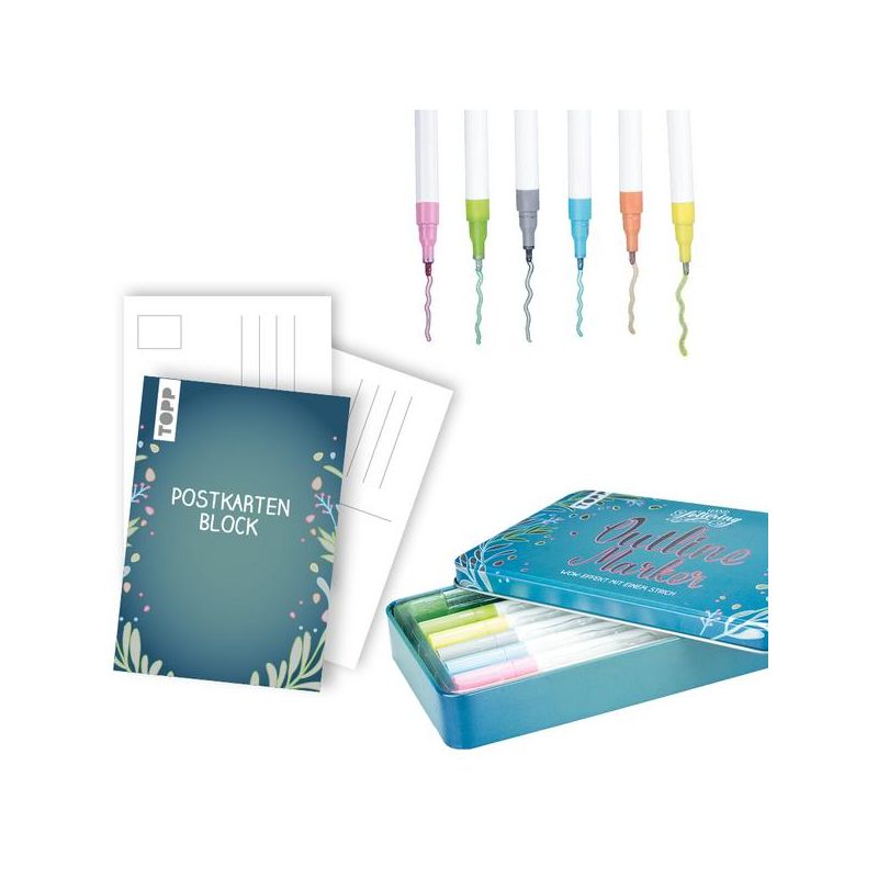 TOPP Verlag - Outline Marker in hochwertigem Metall-Etui