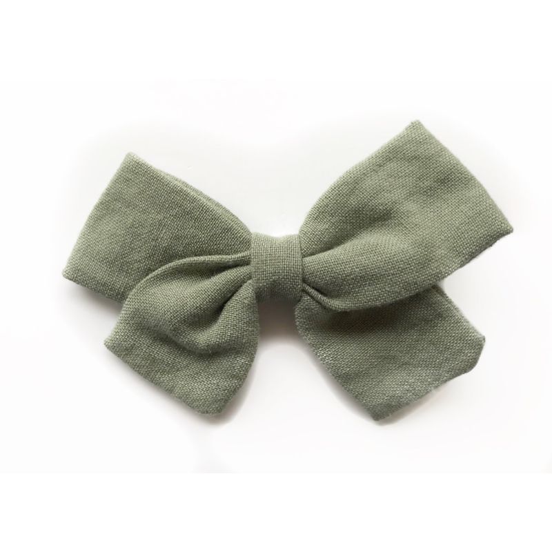 Forever Autumn - Leinen Haarclip Sage Green