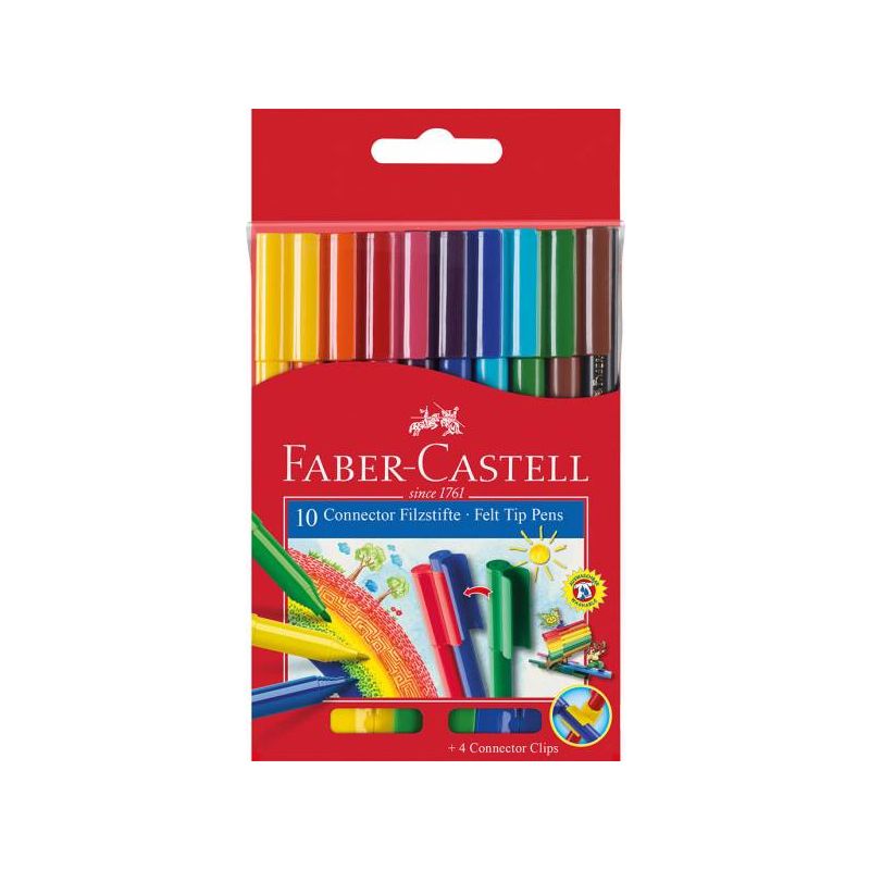 Faber-Castell - Fasermaler Connector 10er Etui