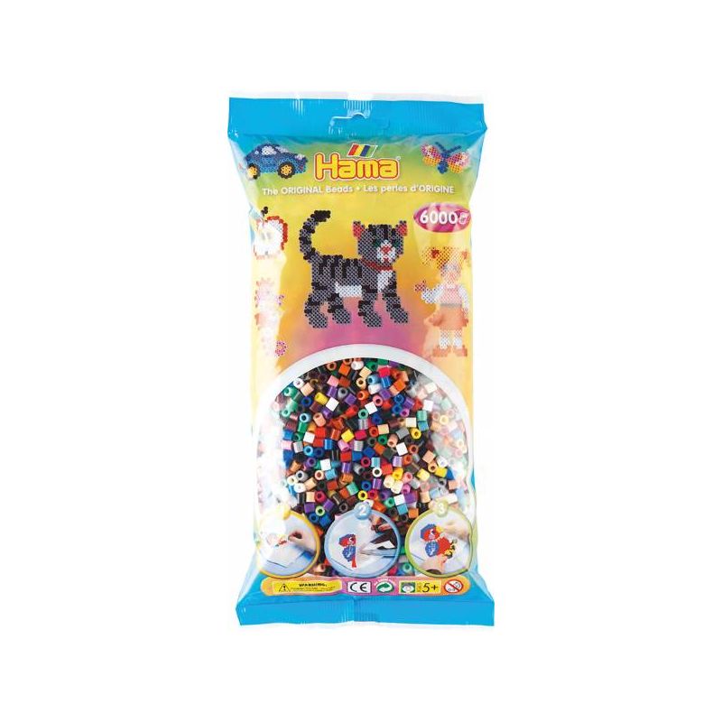 Hama - Midi Bügelperlen Vollton Mix 6000 Stk