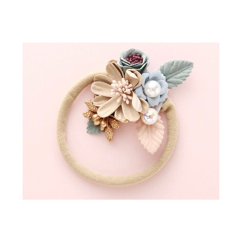 Forever Autumn - Blumen Haarband Lily Single Beige