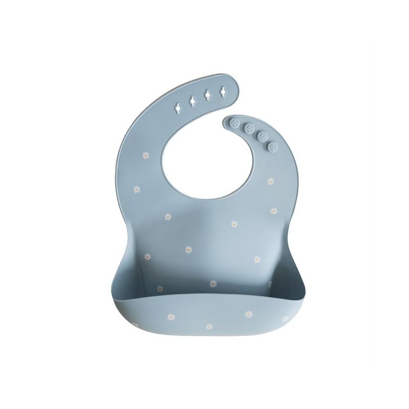 Mushie - Silikon- Lätzchen White Daisy