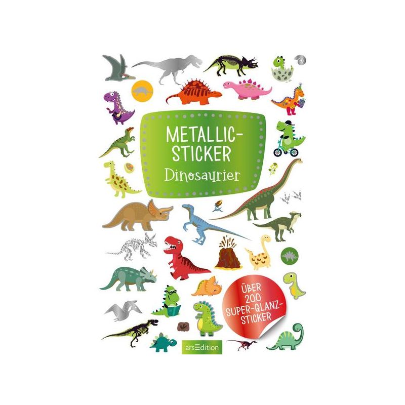 arsEdition - Metallic-Sticker Dinosaurier