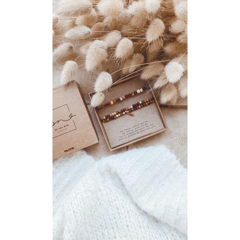 Mrs Ertha - Armbandset "Mom & Me" Mookaite