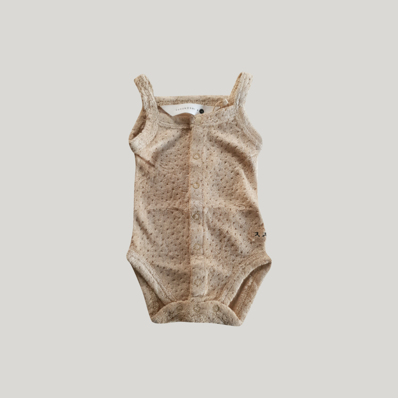 Susukoshi - Träger- Body Teddy - Mikrofrottee Sand