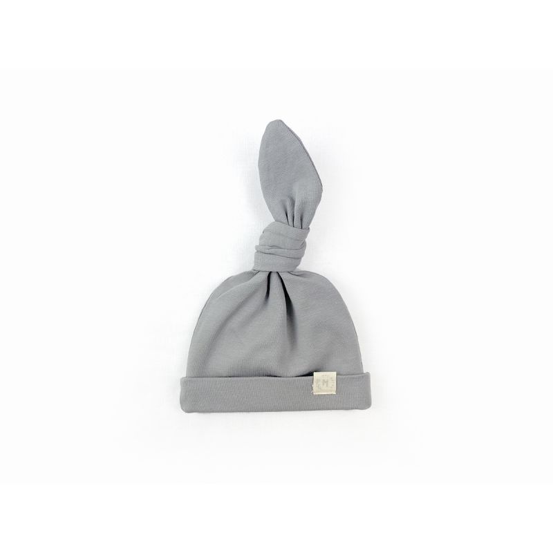 Mrs Ertha - Knoten- Beanie Grau