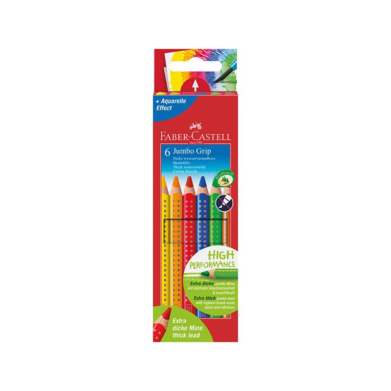Faber-Castell - Buntstifte Jumbo Grip 6er Pack