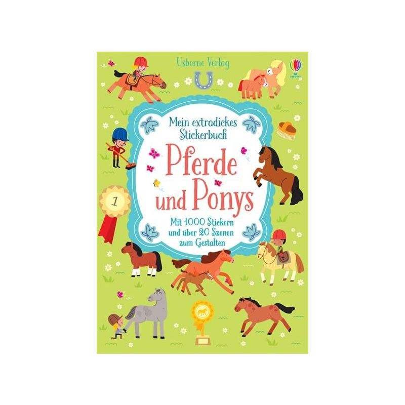 Usborne Verlag - Mein extradickes Stickerbuch: Pferde und Ponys