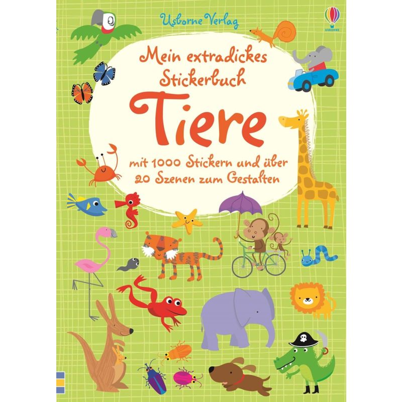 Usborne Verlag - Mein extradickes Stickerbuch: Tiere