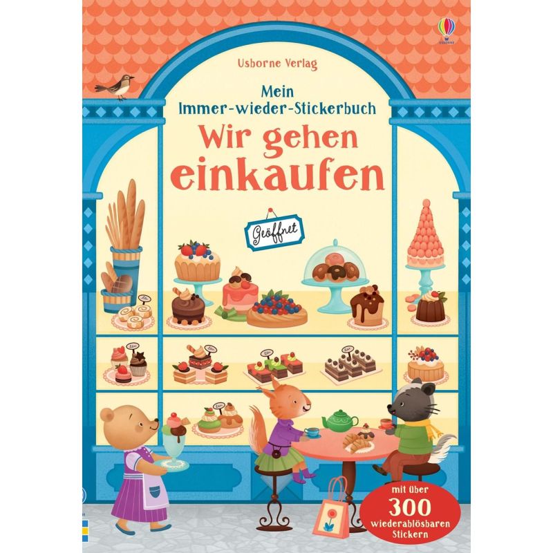 Usborne Verlag - Mein Immer-wieder-Stickerbuch: Wir gehen einkaufen