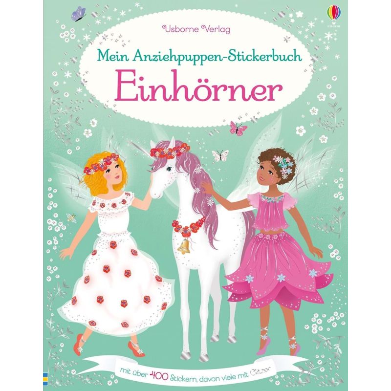 Usborne Verlag - Mein Anziehpuppen-Stickerbuch: Einhörner