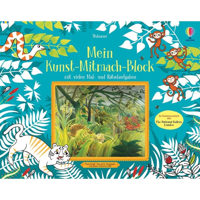 Usborne Verlag - Mein Kunst-Mitmach-Block
