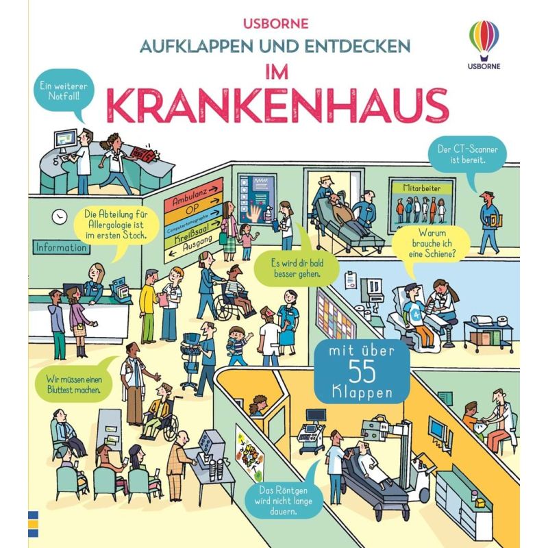 Usborne Verlag - Aufklappen und Entdecken: Im Krankenhaus