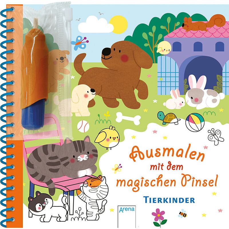 Arena Verlag - Ausmalen mit dem magischen Pinsel. Tierkinder