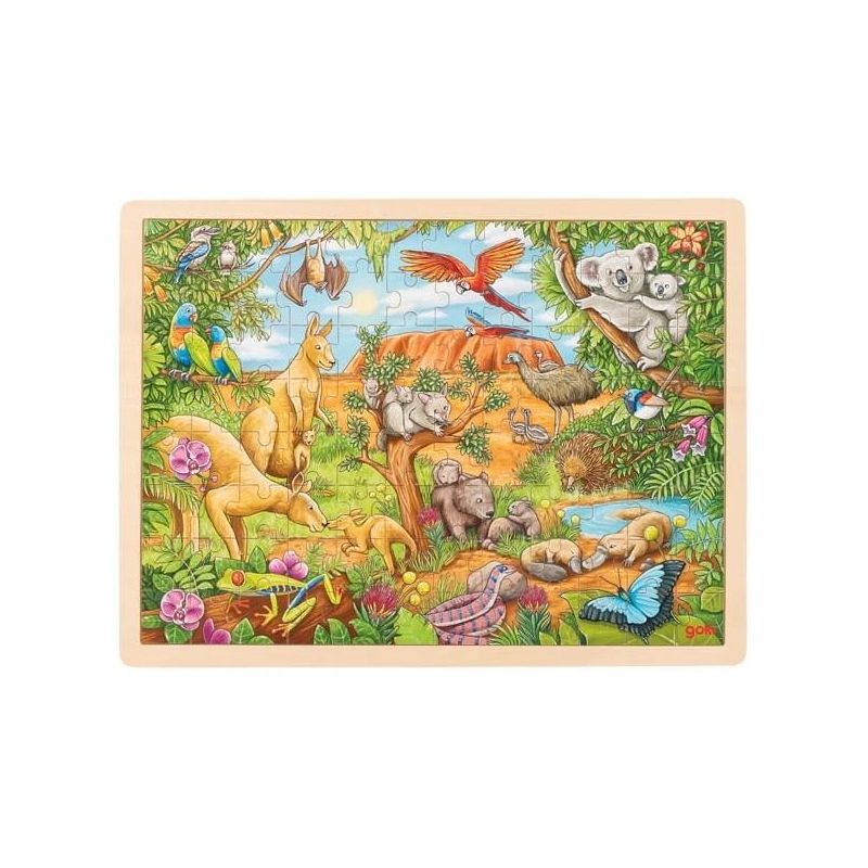 goki - Einlegepuzzle Tierwelt Australien