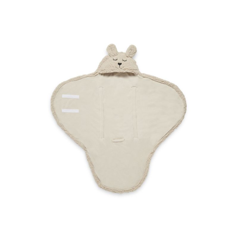 Jollein - Kuschelwrap Plüsch Bunny Nougat