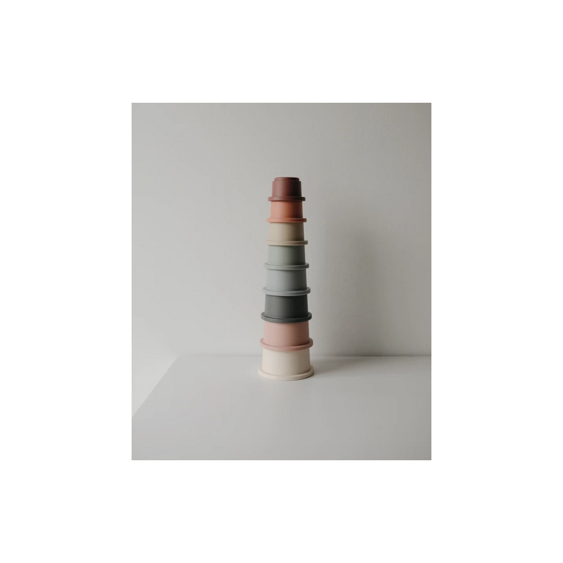 Mushie - Stapelturm Pastell