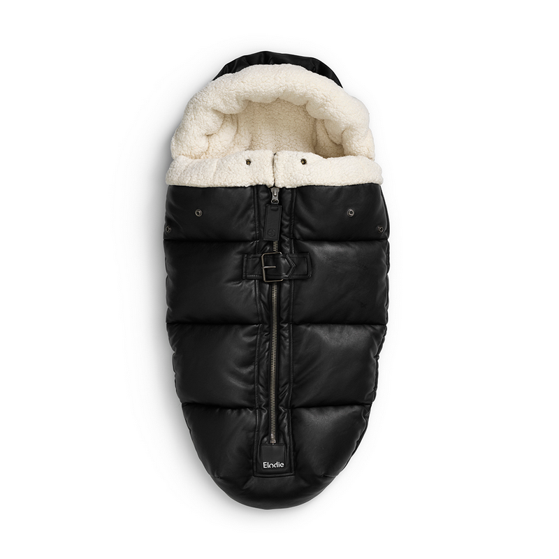 Elodie - Fusssack Aviator Black veganes Leder