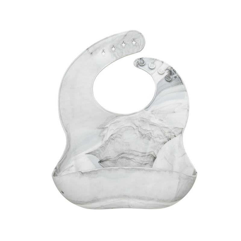 LouLou Lollipop - Silikon- Lätzchen Marmor