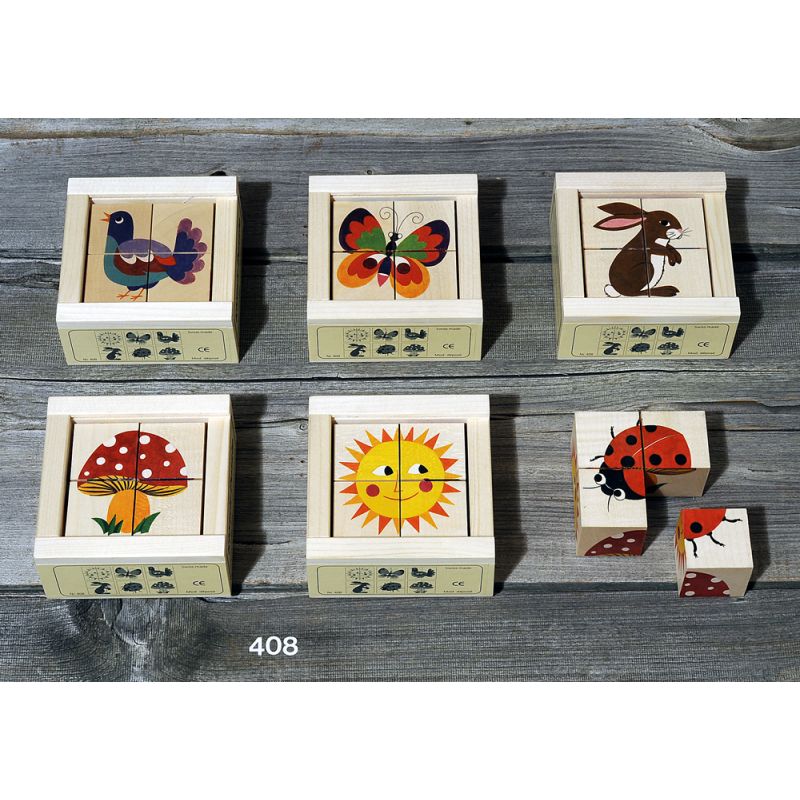 Atelier Fischer Switzerland - Klötzli Puzzle Natura 4 Teile