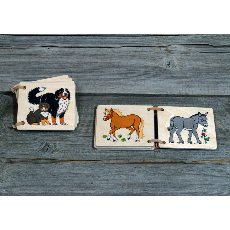 Atelier Fischer Switzerland - Holzbilderbuch Bauernhoftiere