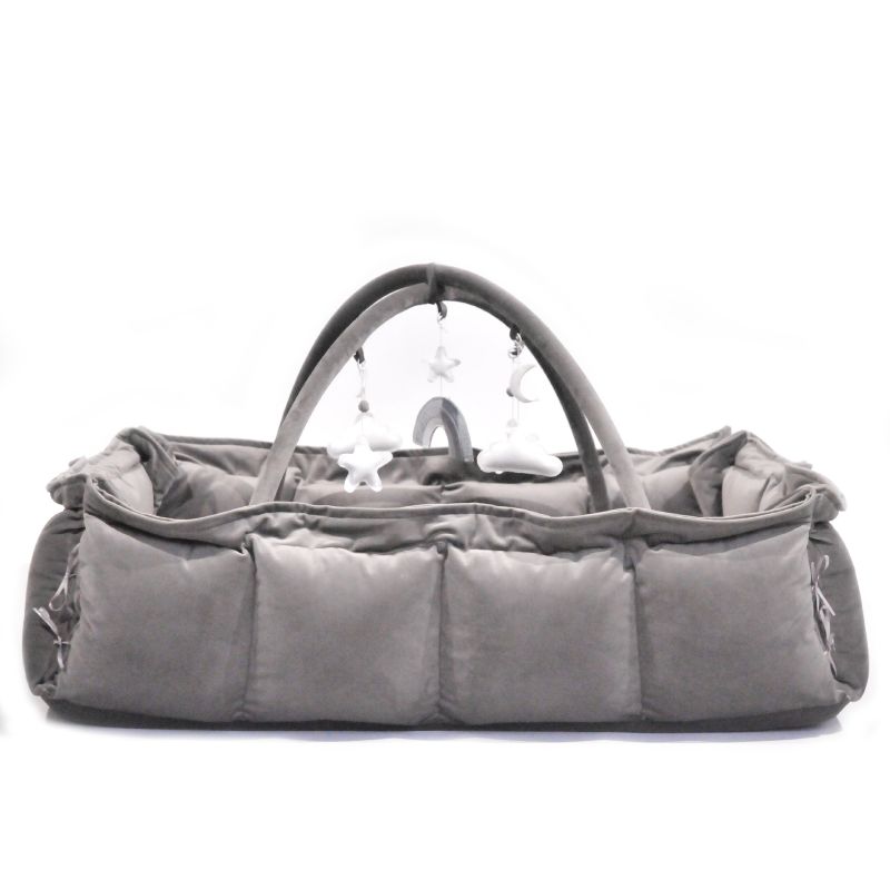 Lilac Sunday - Babyinsel rechteckig 2 in 1 Elvin Grau, Spielzeug grau