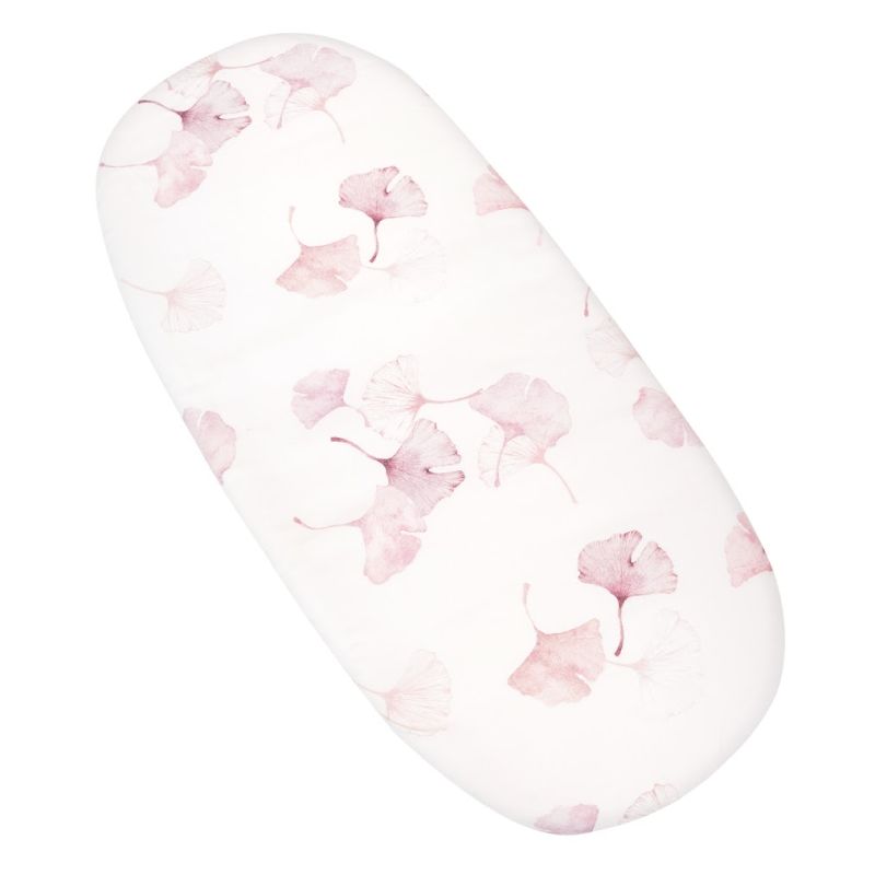 Samiboo - Spanntuch für Wiege / Moseskorb / Kinderwagen Ginko Lila