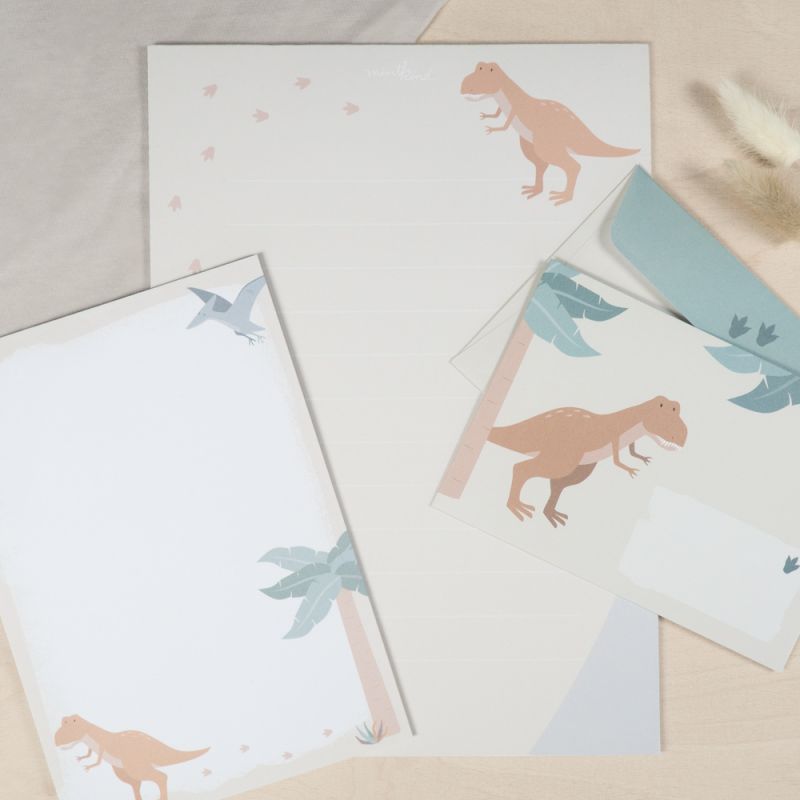mintkind - Briefpapierset Dino