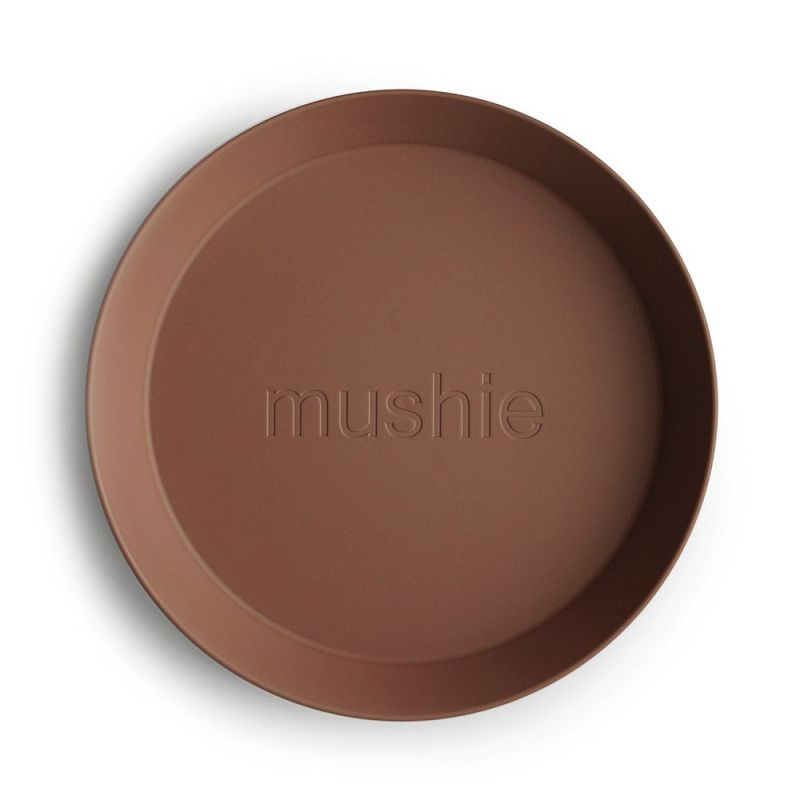 Mushie - 2er Set Teller rund Caramel