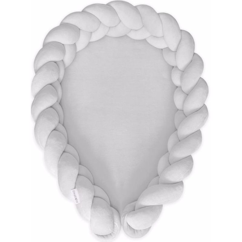 Sparrow - Babynest Bettschlange Hellgrau 2 in 1