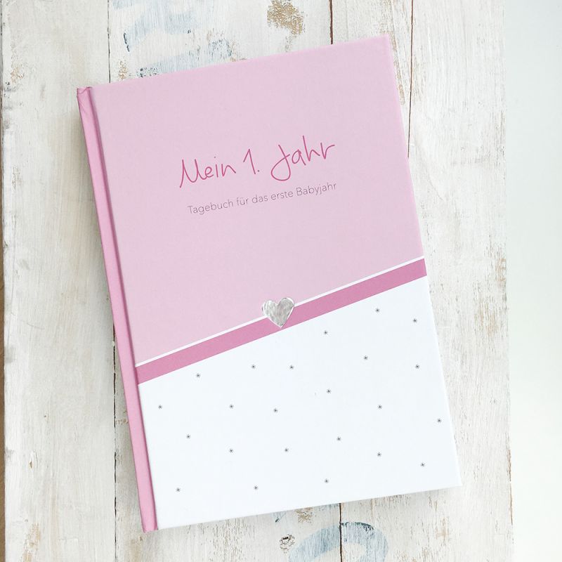 mintkind - Baby Tagebuch Pink Hardcover
