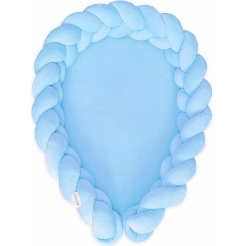 Sparrow - Babynest Bettschlange Babyblau 2 in 1